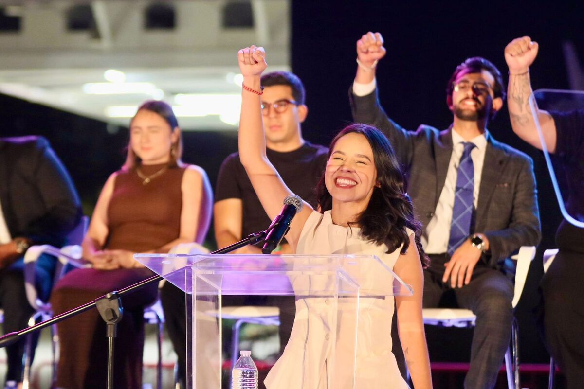 Toma Protesta Fernanda Romero como nueva presidenta de la FEU. (Cortesía)