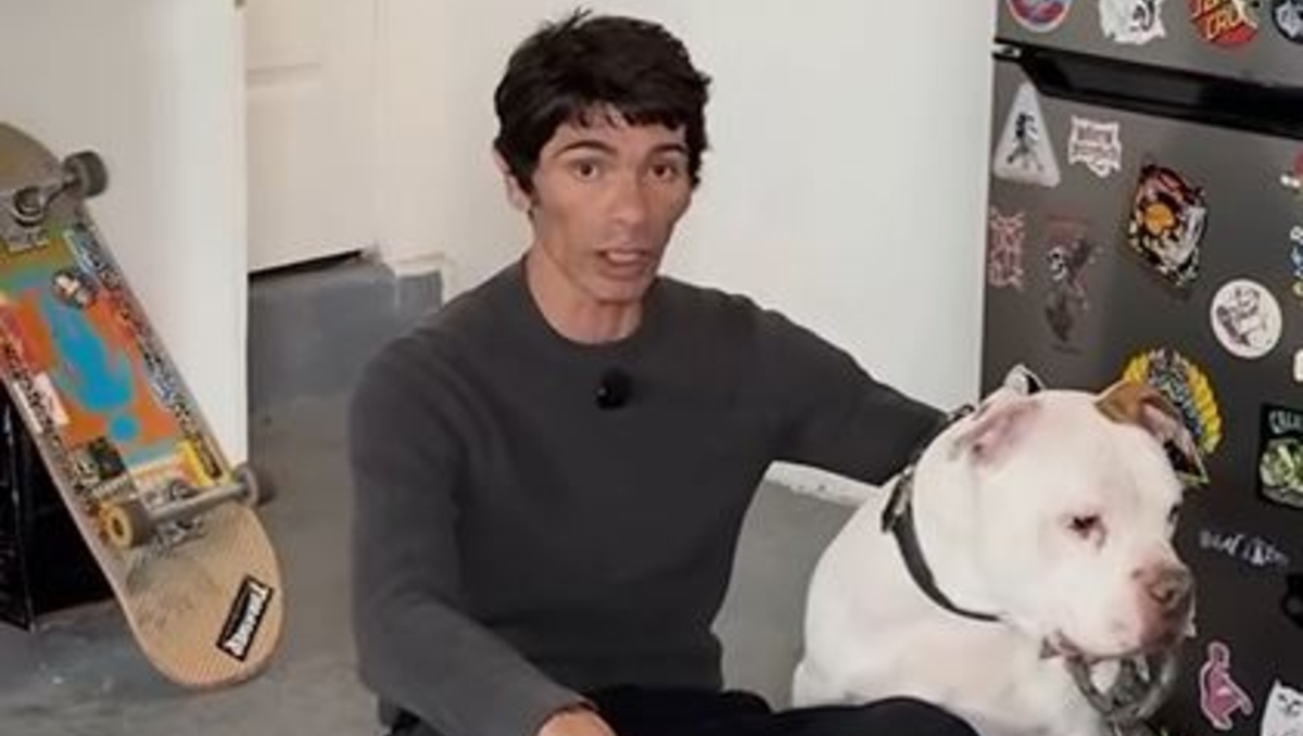 El video donde Óscar mostró a su perrito se volvió viral | Captura