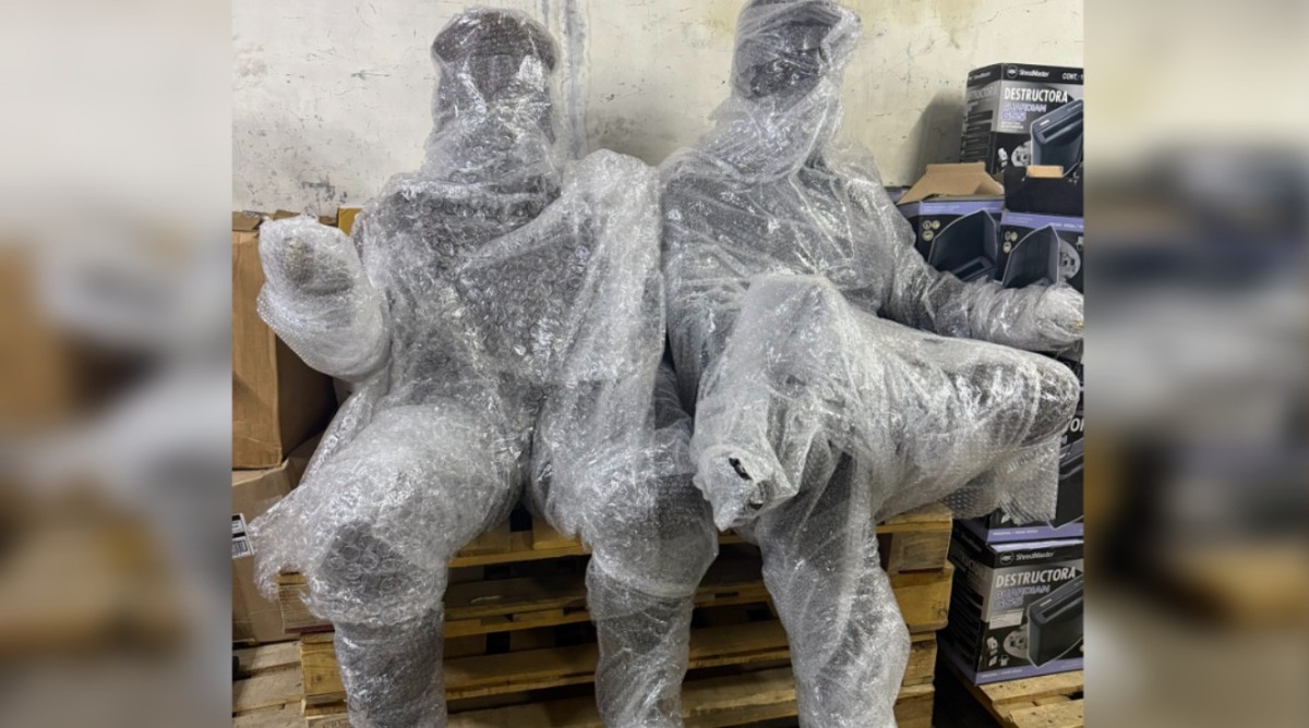 La alcaldesa compartió la fotografía de las estatuas, mismas que están resguardadas. (Foto: @AlessandraRdlv)