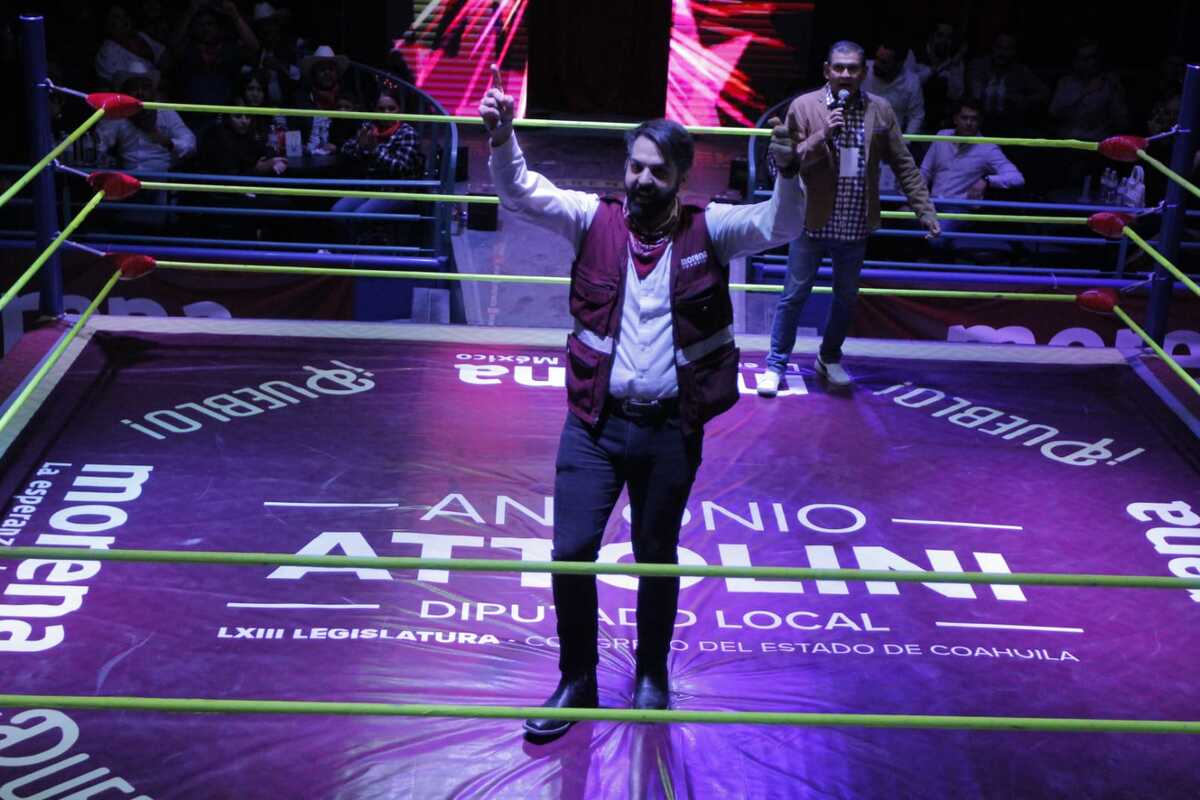 Antonio Attolini rinde informe en la Arena Tony Arellano. (Manuel Guadarrama)