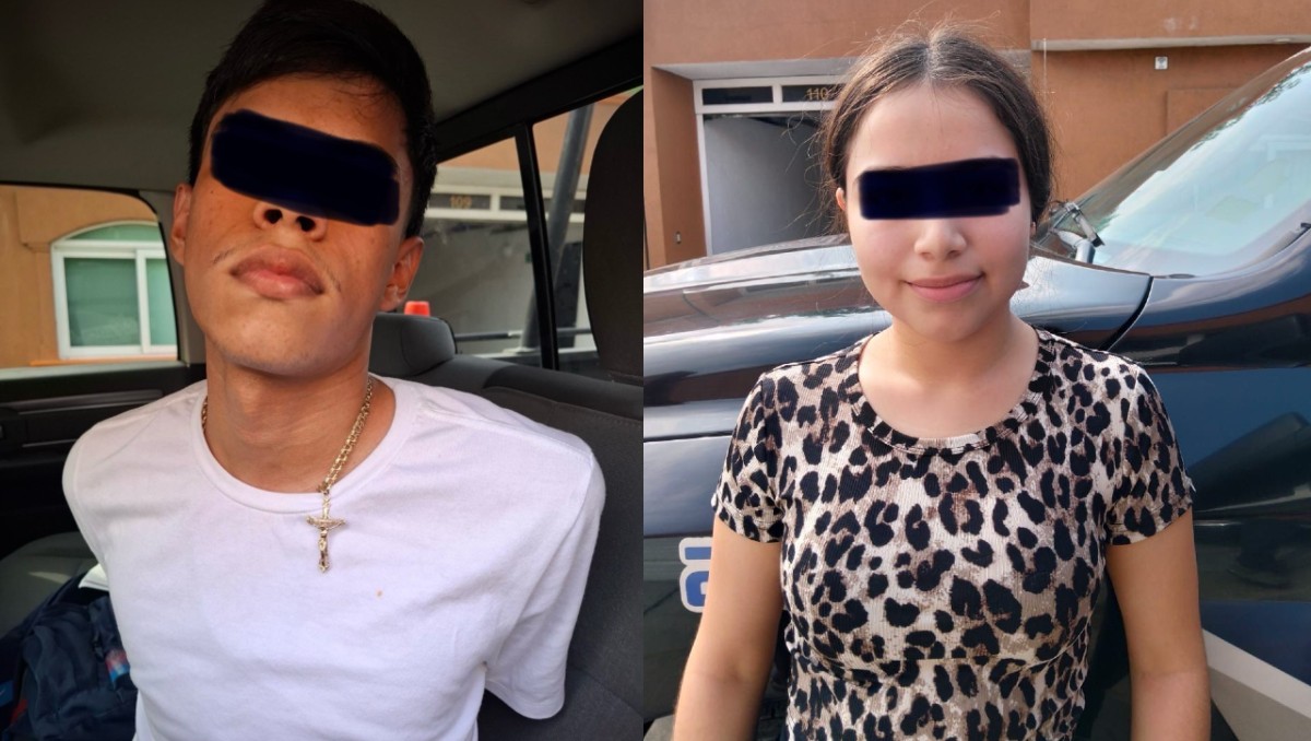 Los detenidos fueron identificados como Carlos Abraham, de 17 años, y Tamara Elizabeth, de 18. Foto: Especial