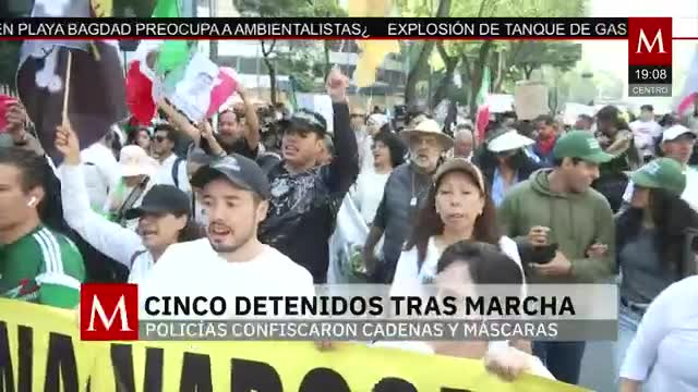 5 detenidos en marcha de la generación Z | Jaime Núñez, 20 de noviembre de 2025