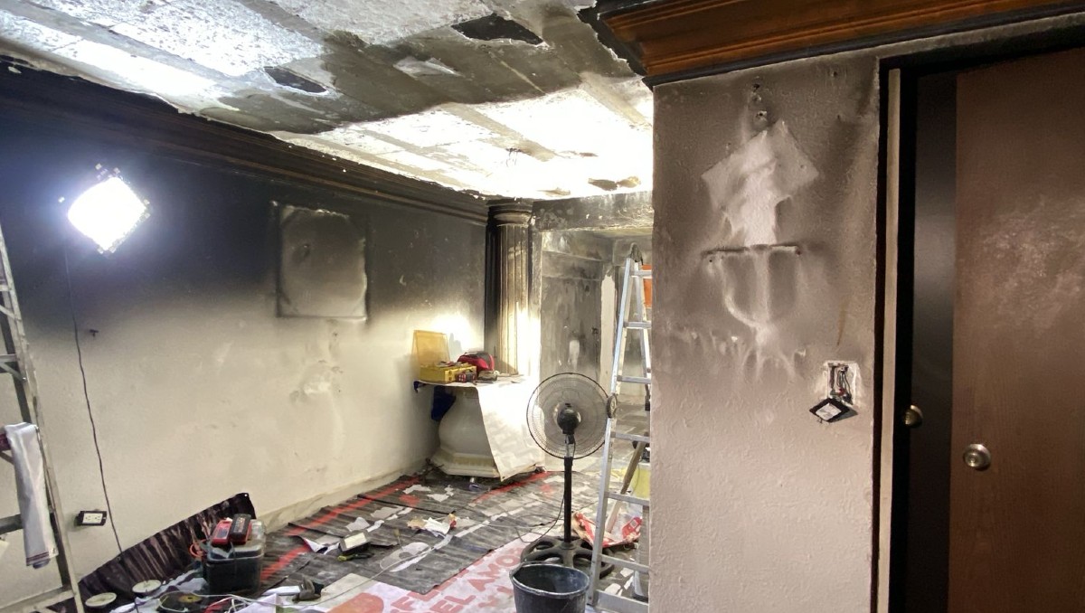 La familia perdió todo su patrimonio en el incendio. Foto: Erik Solheim Rocha