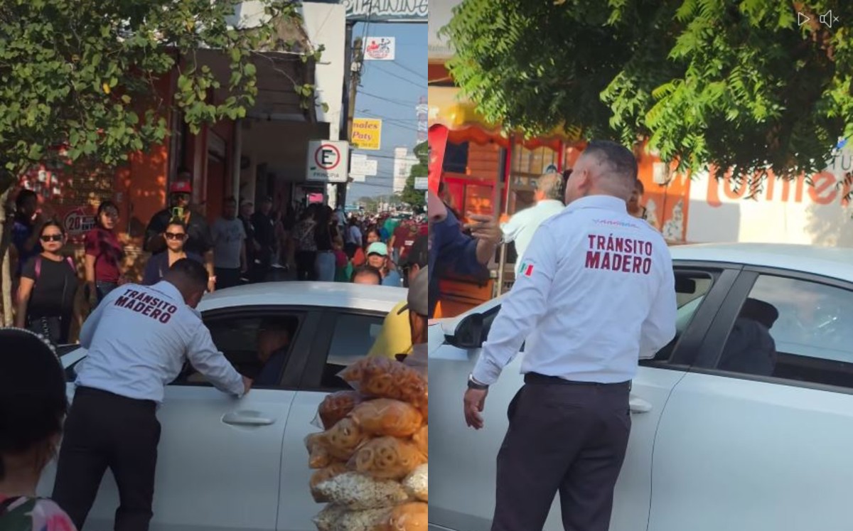 El individuo condujo su vehículo de forma temeraria, pasando a escasos centímetros de las personas.
