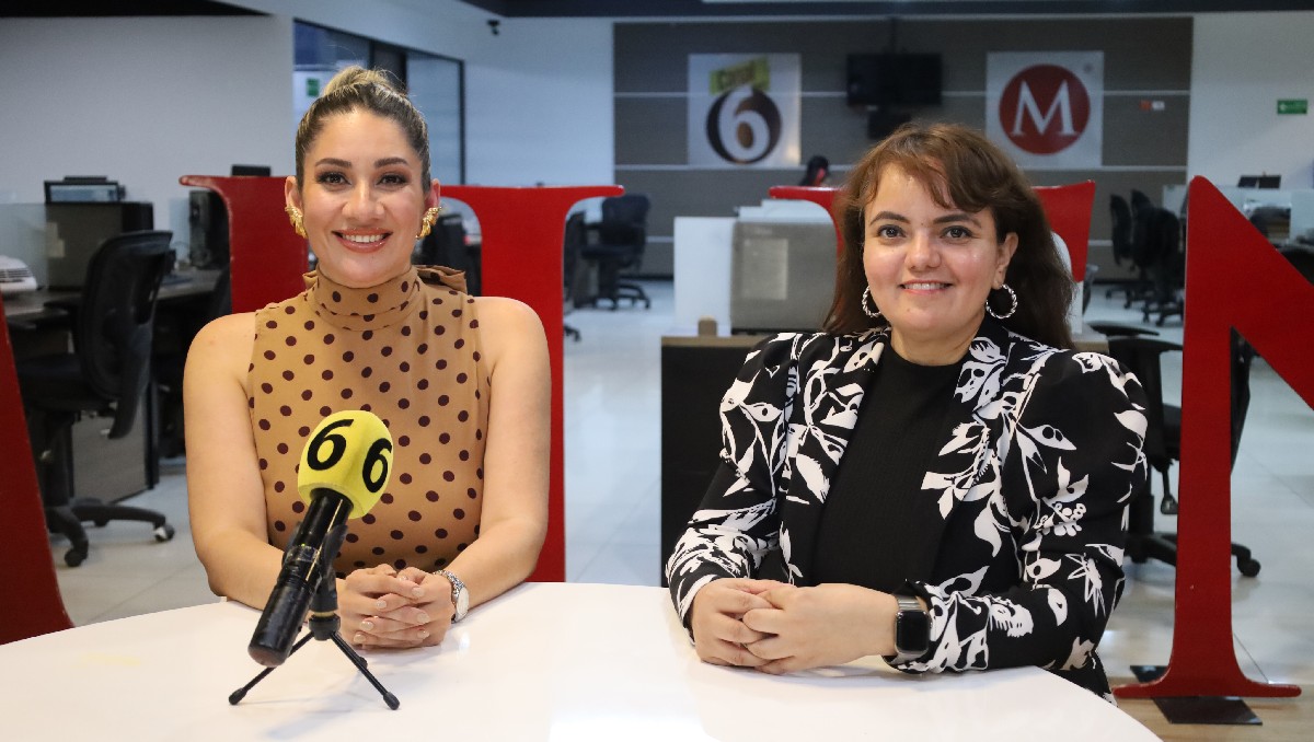 Lorena Rivera, Presidenta de Ammje Sur de Tamaulipas, y Karla García. (Ingrid Guerrero)