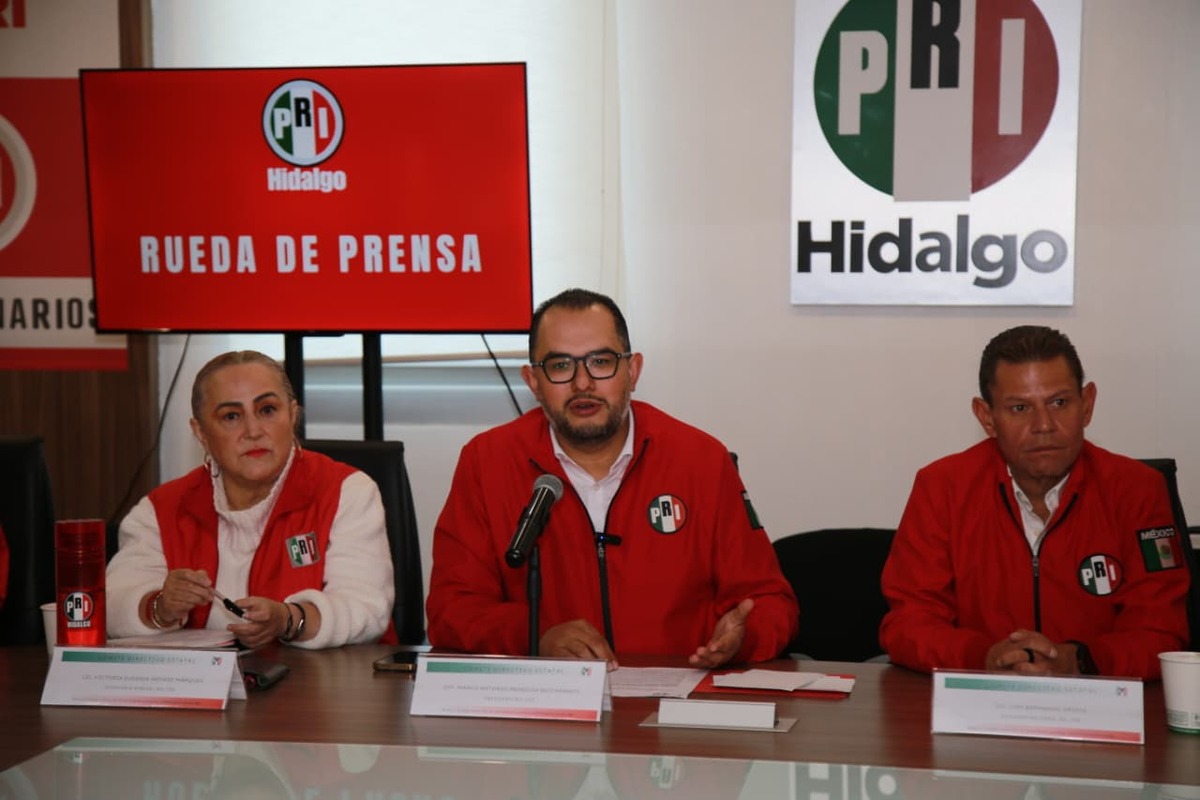 Marco Antonio Mendoza Bustamante, presidente del Comité Directivo Estatal del PRI. (Maribel Calderón)