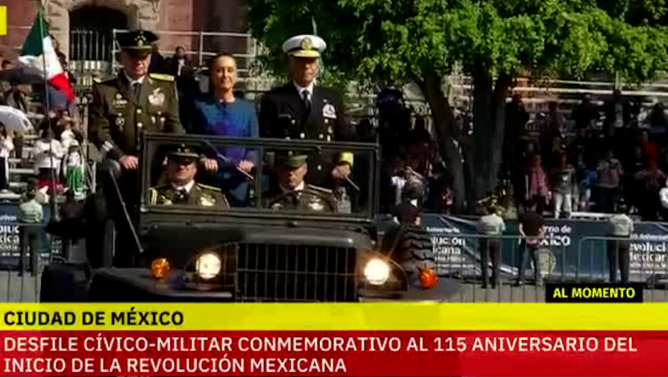 Sheinbaum pasa revista a tropas previo al desfile militar del 20 de noviembre en CDMX