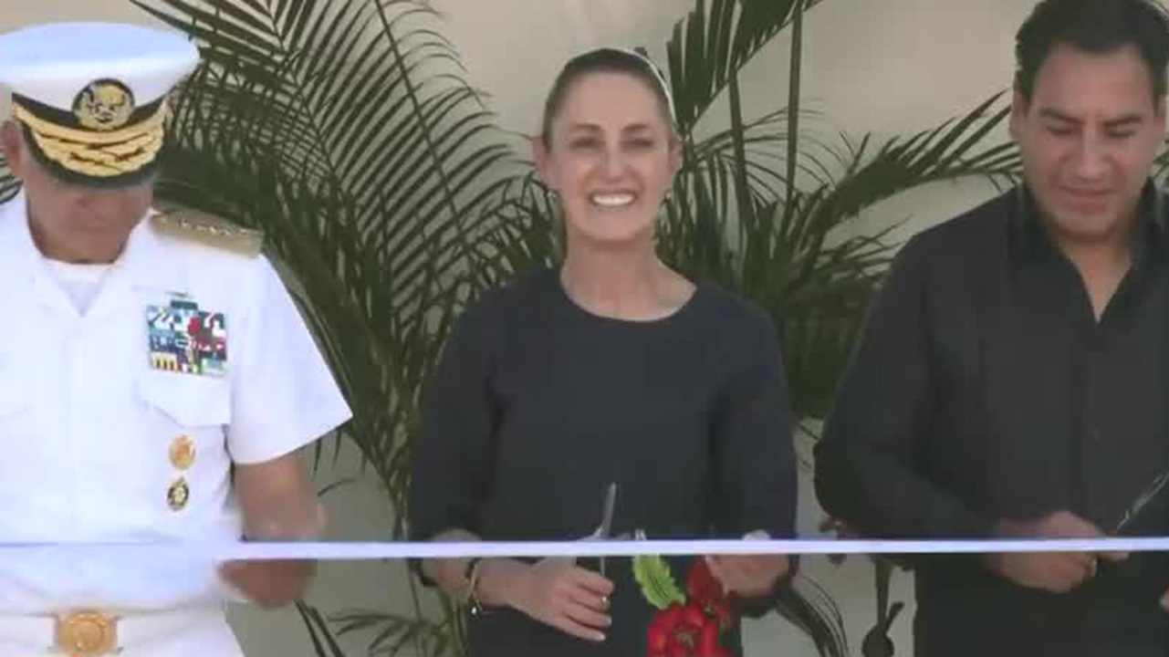 Claudia Sheinbaum asiste a inauguración de una estación del Tren Interoceánico en Chiapas