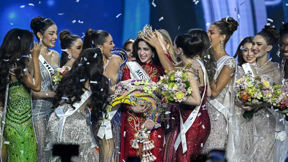 Así coronaron a Fátima Bosch en Miss Universo 2025|AFP