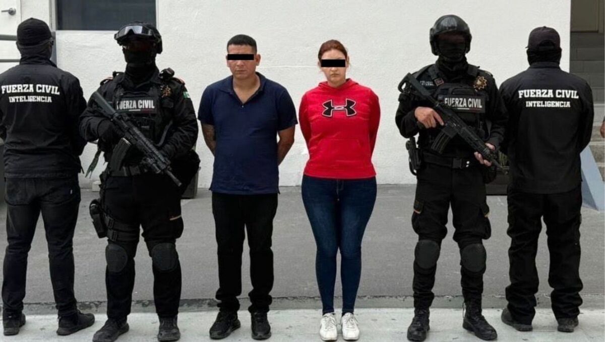 Los detenidos fueron identificados como Juan 'N', de 34 años, y Abril 'N', de 31. | Especial.