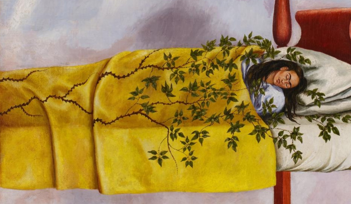 Fragmento de la pintura 'El Sueño (La cama)' de Frida Kahlo | EFE