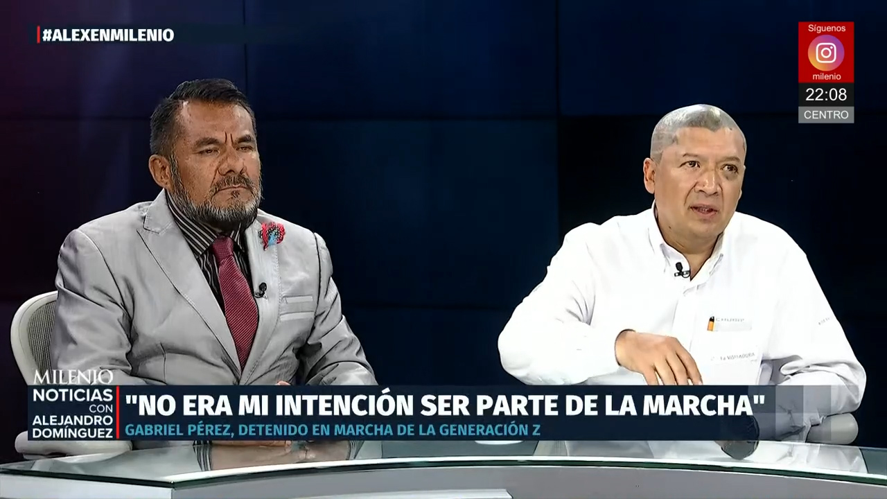 Gabriel Pérez denuncia detención arbitraria en la marcha Generación Z