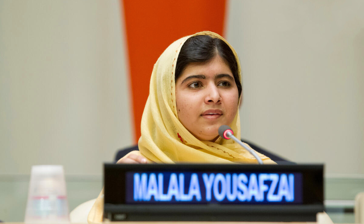 Malala Yousafzai, activista por el derecho de las niñas a la educación. (un.org)