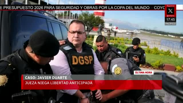 Niegan libertad anticipada a Javier Duarte | Rodrigo Rico, 21 de noviembre de 2025