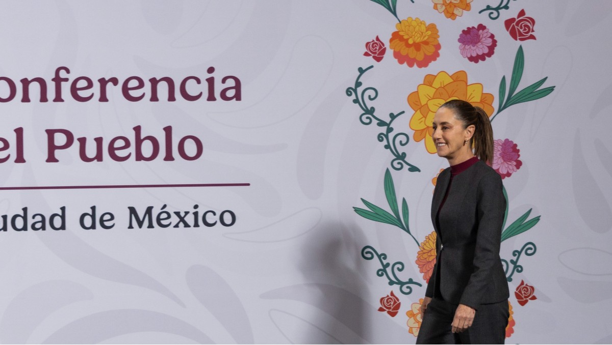 La Presidenta durante la conferencia de prensa matutina HOY 21 de noviembre. | Foto: Especial