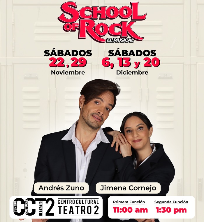 School of Rock estará dando funciones durante noviembre y diciembre. (ESPECIAL)