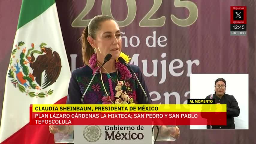 Sheinbaum presenta en Oaxaca el Plan Lázaro Cárdenas La Mixteca