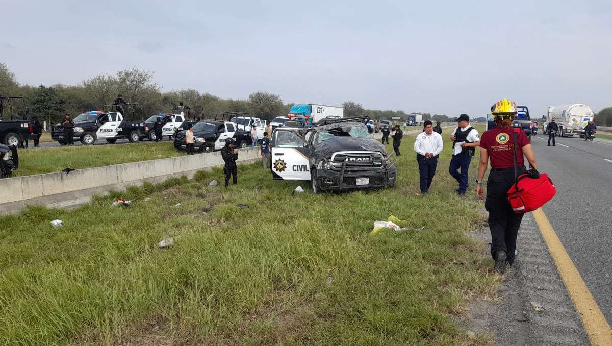 El accidente se habría originado debido a la ponchadura de una de las llantas. Foto: Especial