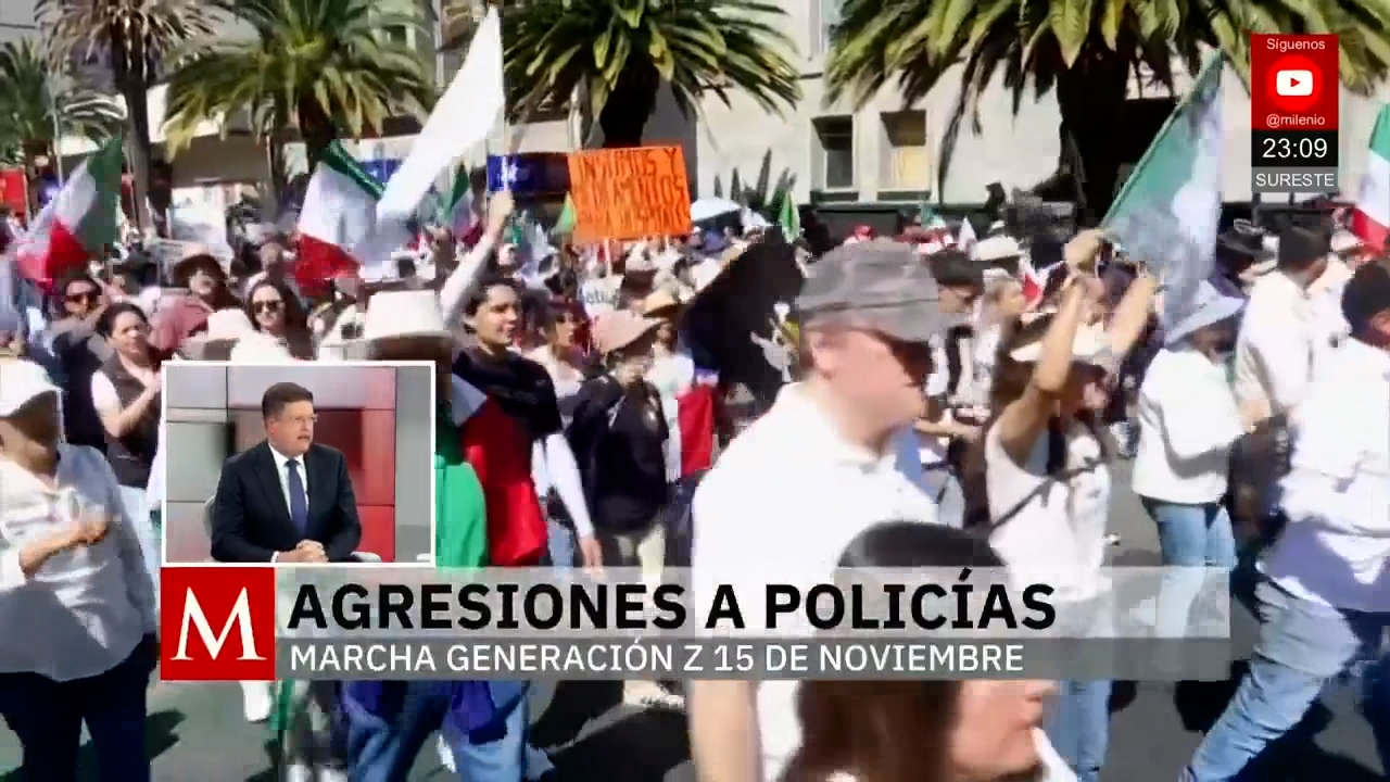 Autoridades de CdMx señalan afectaciones a la policía tras marcha de la Generación Z