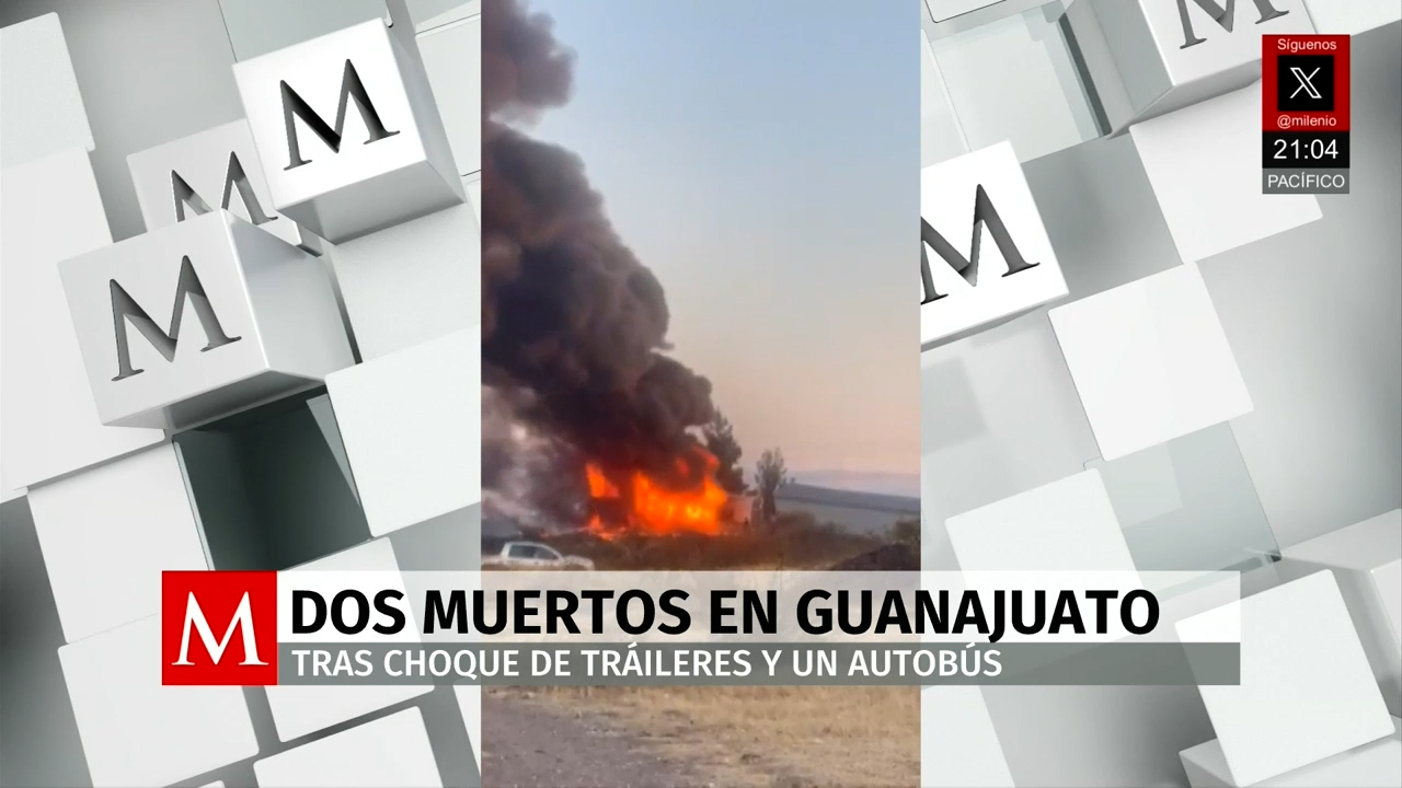 Choque mortal entre tráileres paraliza la carretera Irapuato–León