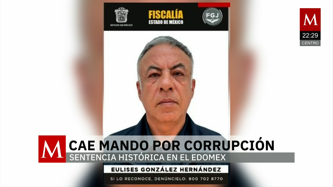 Condenan a mando policiaco por corrupción en el Edomex