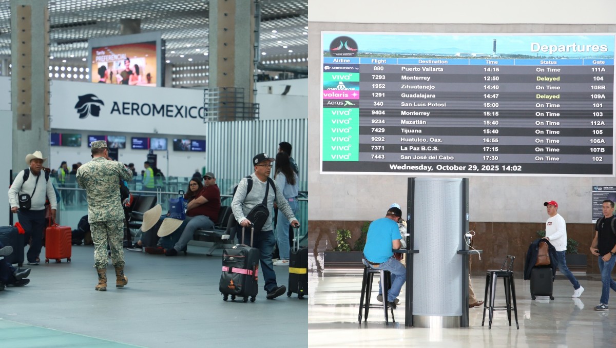 Las empresas de transporte aéreo y terrestre llamaron a los usuarios a planear tiempos de traslado. | Fotos: Jesús Quintanar y Juan Carlos Bautista