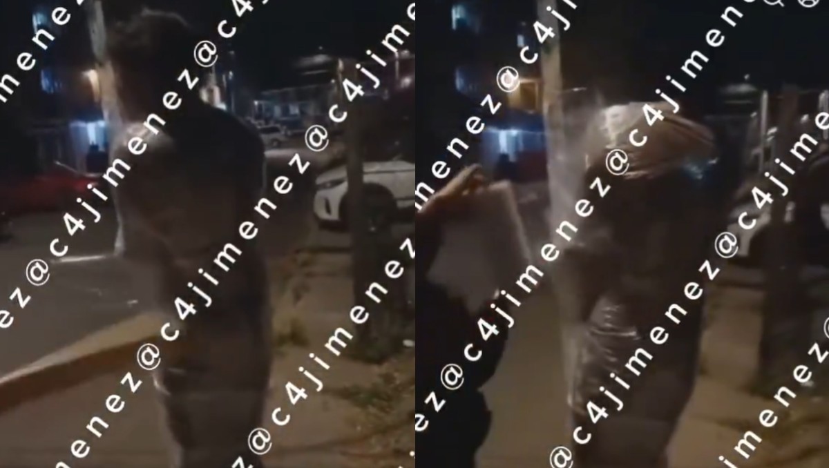 "La banda del tigre" emplayó al presunto ladrón. | X