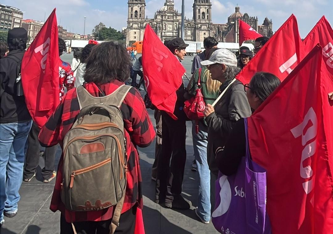 Los manifestantes se dirigieron al Senado en la Ciudad de México.