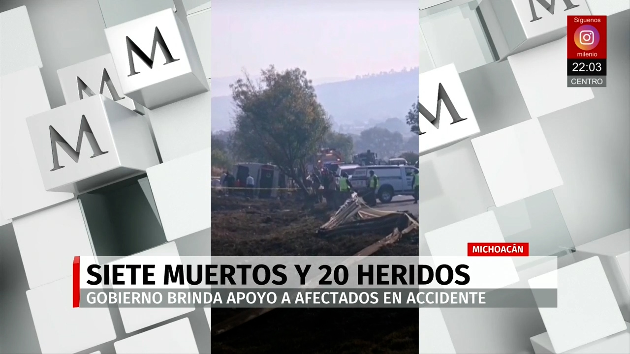 Volcadura de autobús en Morelia–Pátzcuaro deja siete muertos y 20 heridos
