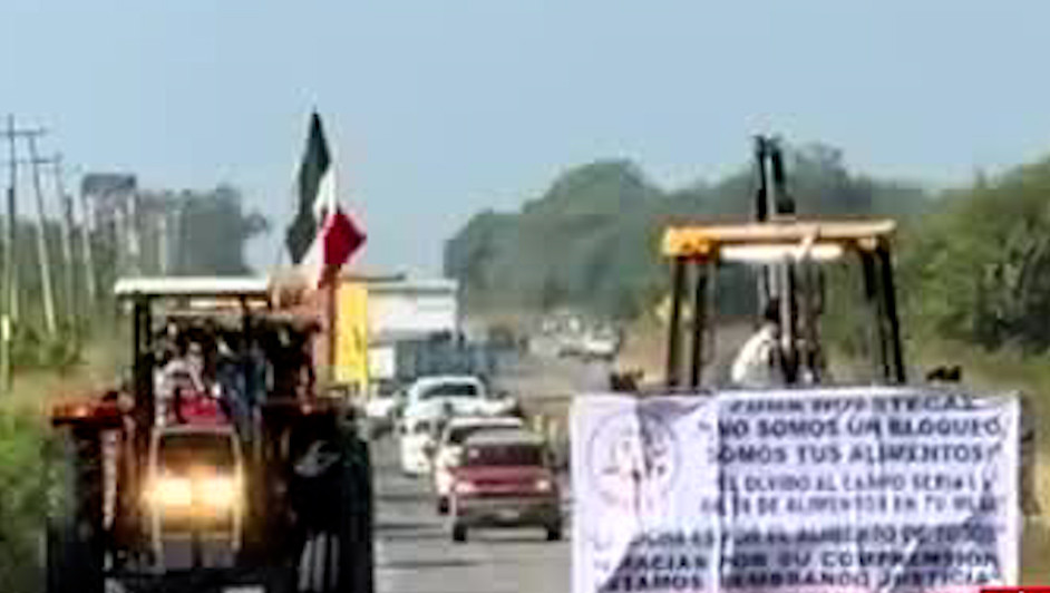 Agricultores de la Huasteca inician movilizaciones en la carretera Tampico–Valles