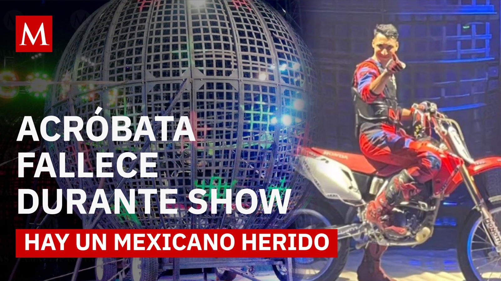 Caos en el “globo de la muerte”: tragedia en circo italiano deja a un acróbata sin vida