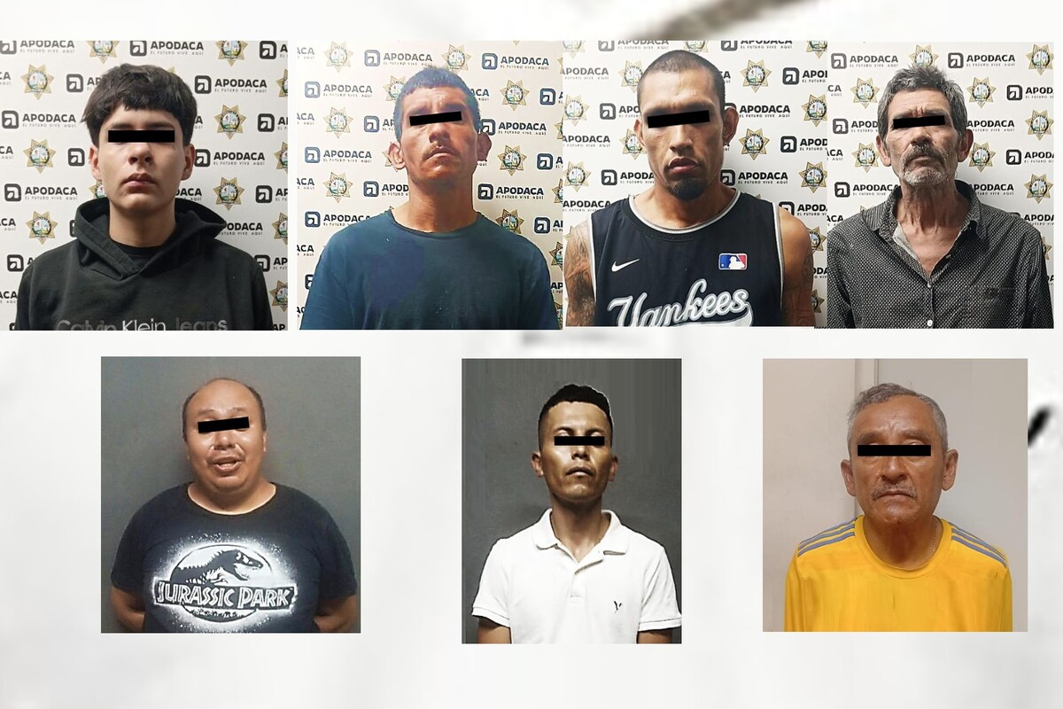 Algunos de los detenidos tenían órdenes de aprehensión. Foto: Especial