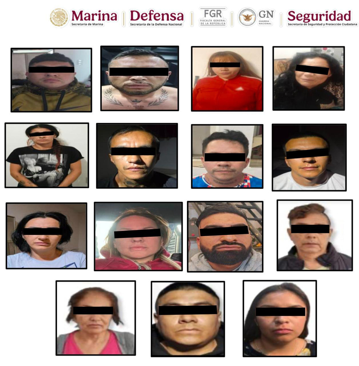 Detienen al 'Carnal', 'Pelayo' y 13 personas más tras cateos en 4 estados