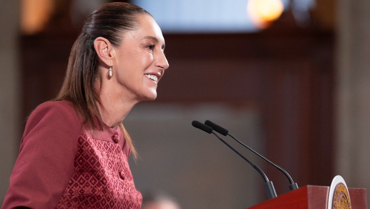 La Presidenta durante la conferencia de prensa matutina HOY 24 de noviembre. | Foto: Especial