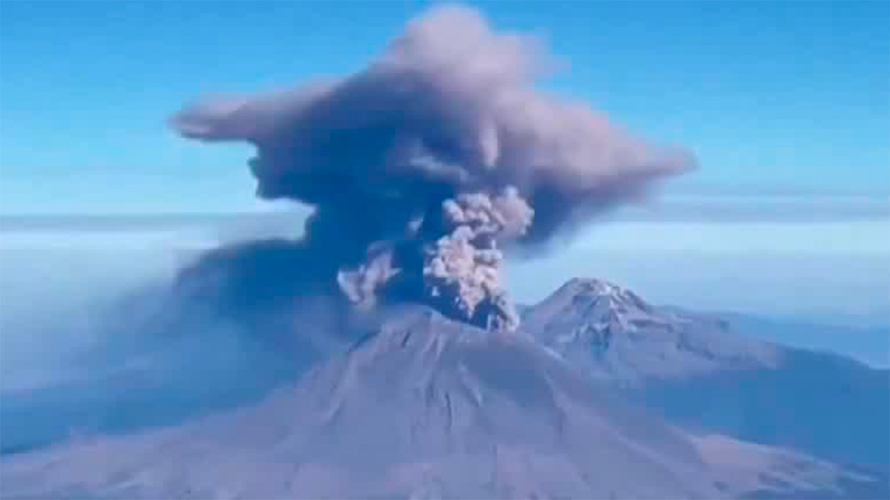 Prevén caída de ceniza de volcán Popocatépetl en CdMx