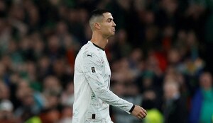 Cristiano Ronaldo, jugador de la selección de Portugal, ya sabe cuál es la sanción tras su expulsión en el partido ante Irlanda de las eliminatorias de UEFA.