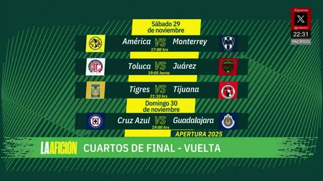 Definidos los horarios para la liguilla | Milenio Noticias La Afición, 24 de noviembre de 2025