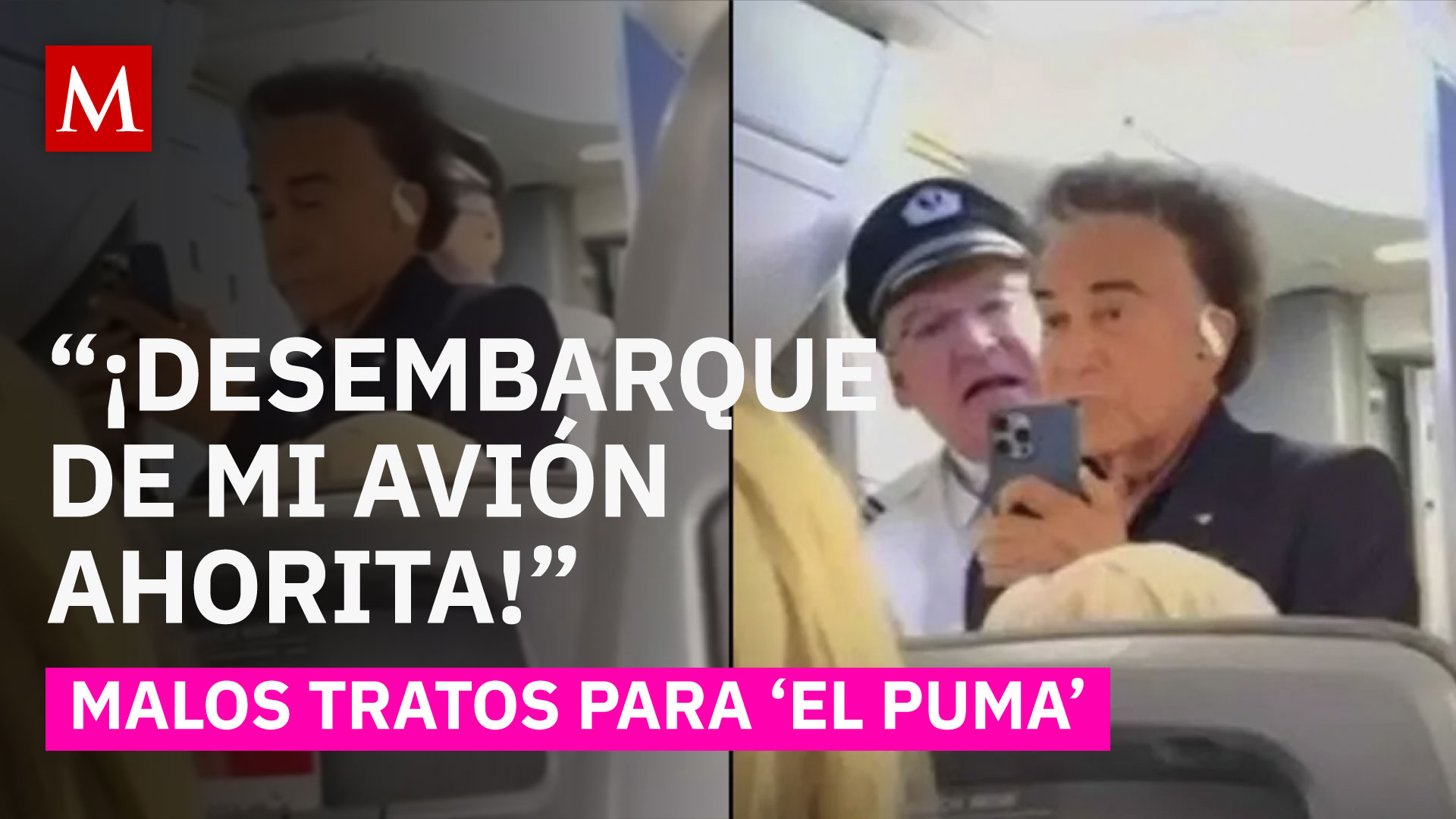 Escándalo en pleno vuelo: 'El Puma' es obligado a bajarse de un avión en Miami