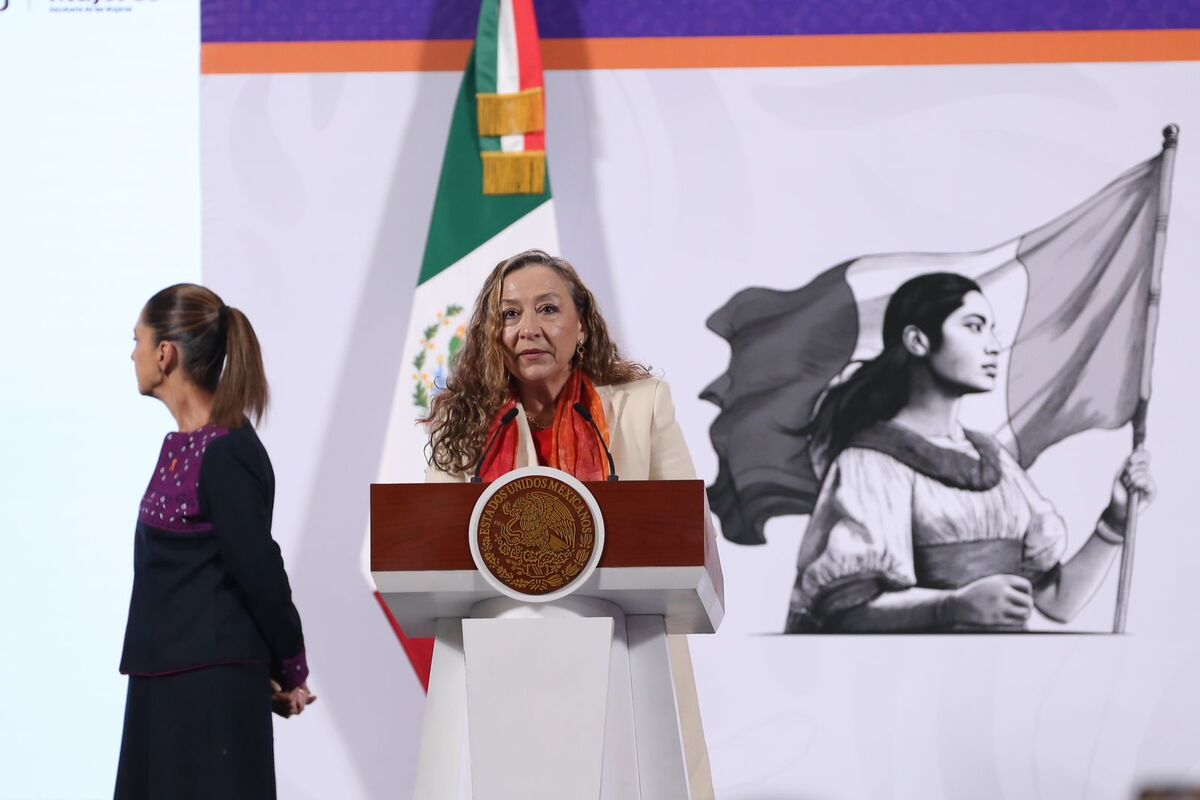 Ingrid Gómez, subsecretaria de las Mujeres en La Mañanera del Pueblo | Ariana Pérez