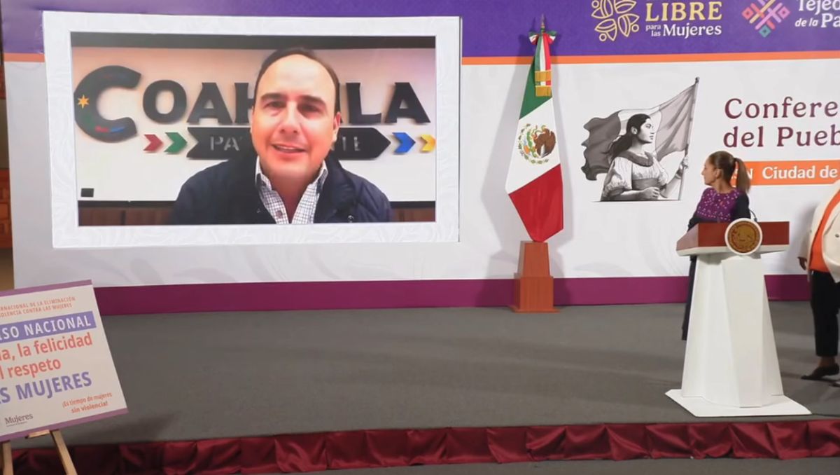 Manolo Jiménez se unió al Compromiso Nacional, anunciado este martes por la presidente, Claudia Sheinbaum. | Especial