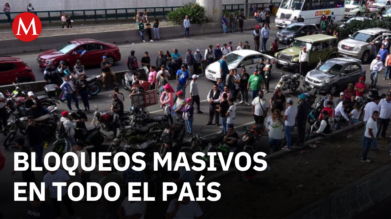 Mega bloqueos paralizan 17 estados por protesta de transportistas y agricultores
