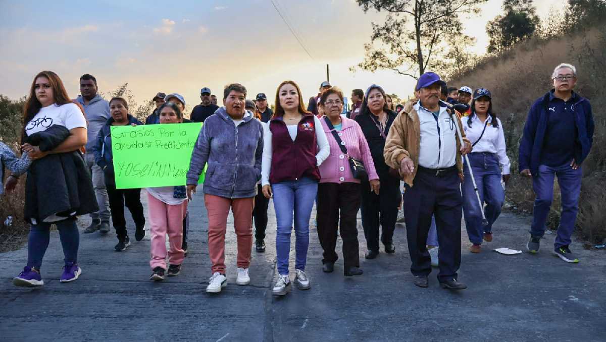 Mendoza destacó la coordinación de los pobladores para lograr los objetivos. Foto: (Especial)
