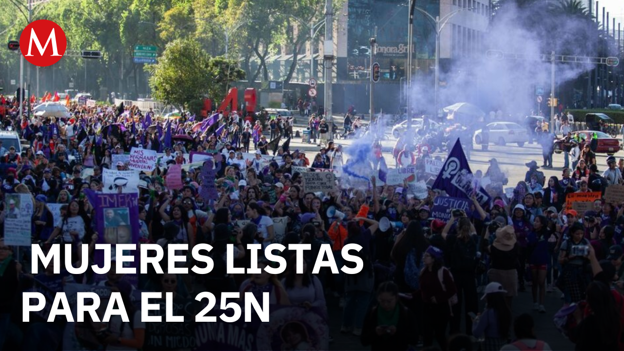 Mujeres se preparan para tomar las calles en la marcha del 25N