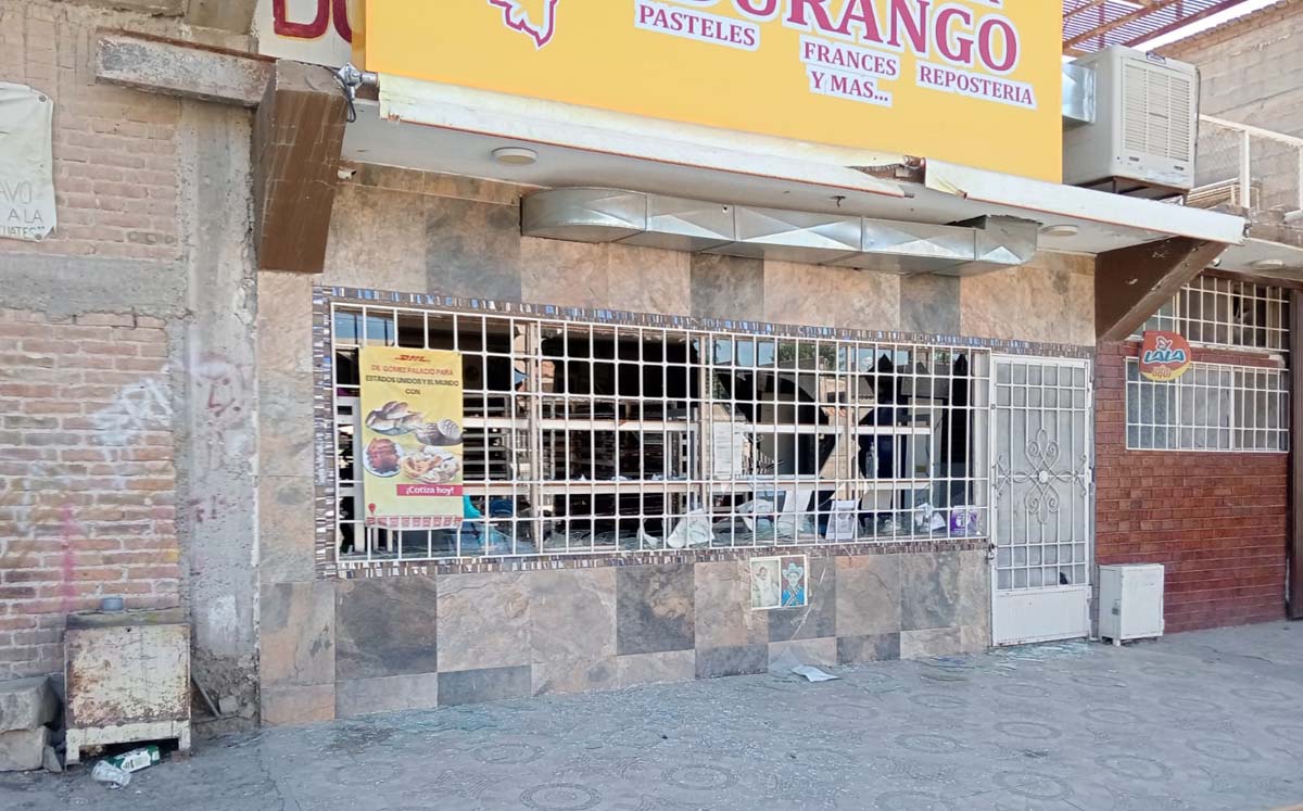 Panadería Durango, lugar donde un menor fue asesinado en Gómez Palacio. | Especial