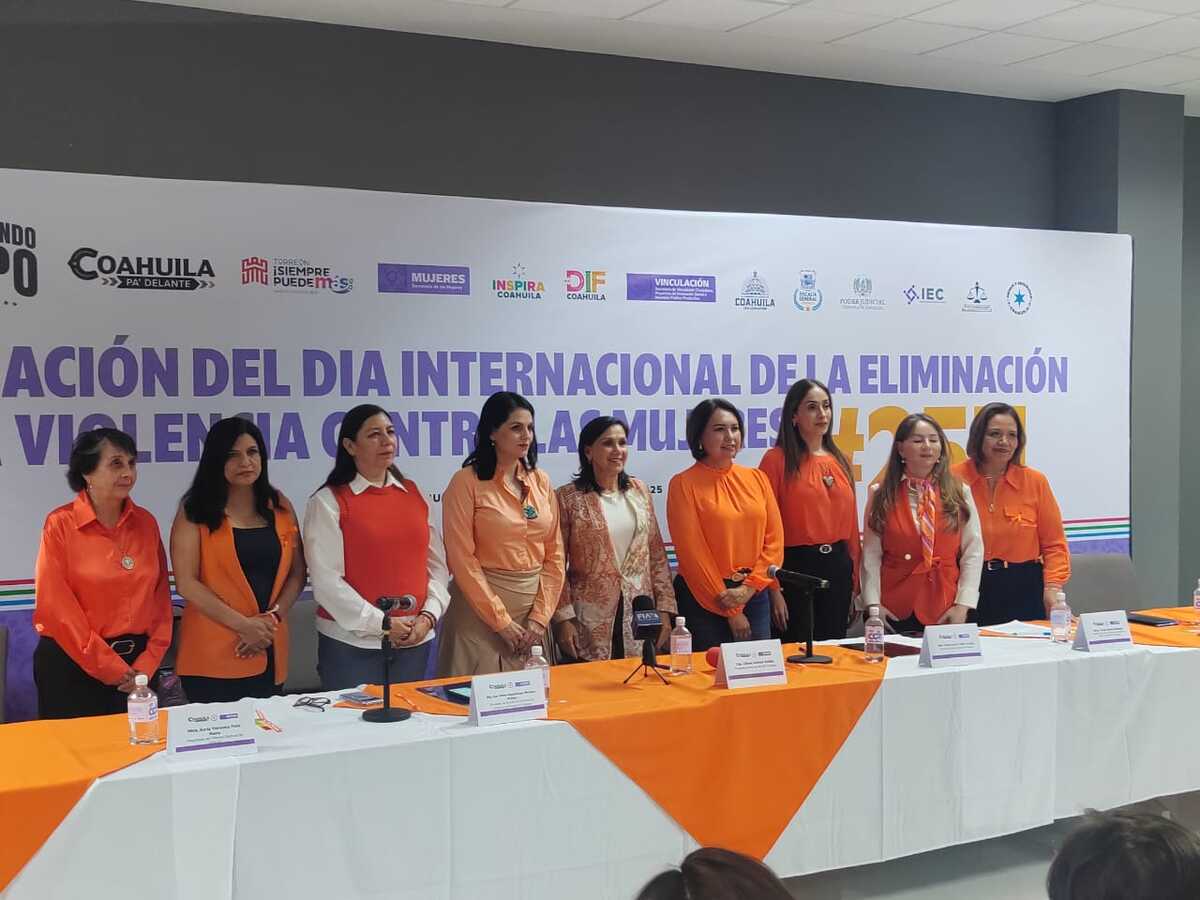 Presentan en Coahuila la cartelera de los 16 días de activismo. (Especial)