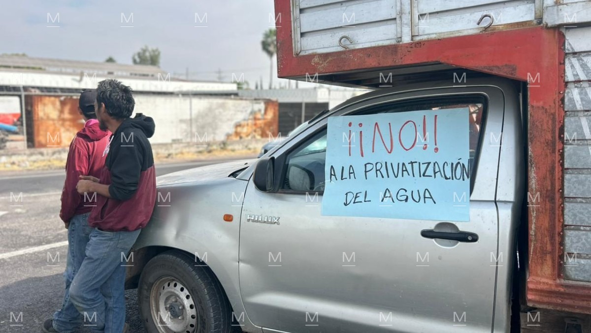 Los productores señalaron que el motivo central de su protesta es la exigencia de cancelar la Ley de Aguas Nacionales. | Dany Béjar