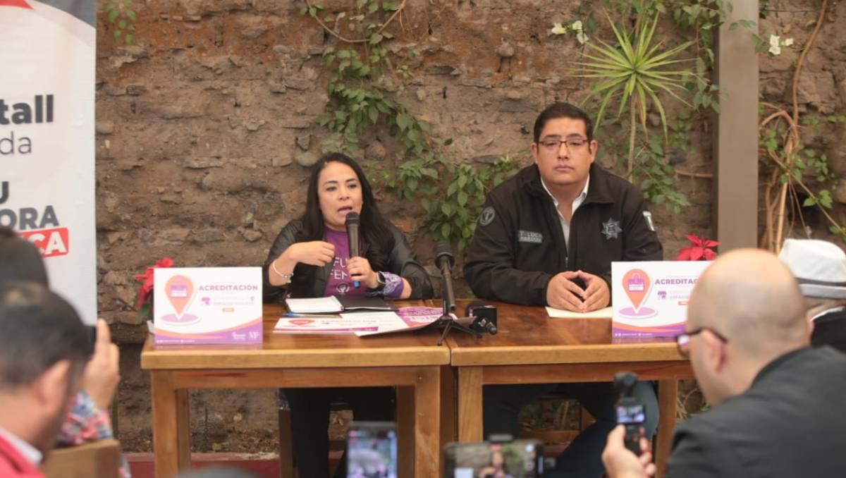 Regidora Shantall Zepeda propone en Toluca la iniciativa “Espacio Violeta” para brindar sitios seguros a mujeres. Foto: Iván Carmona