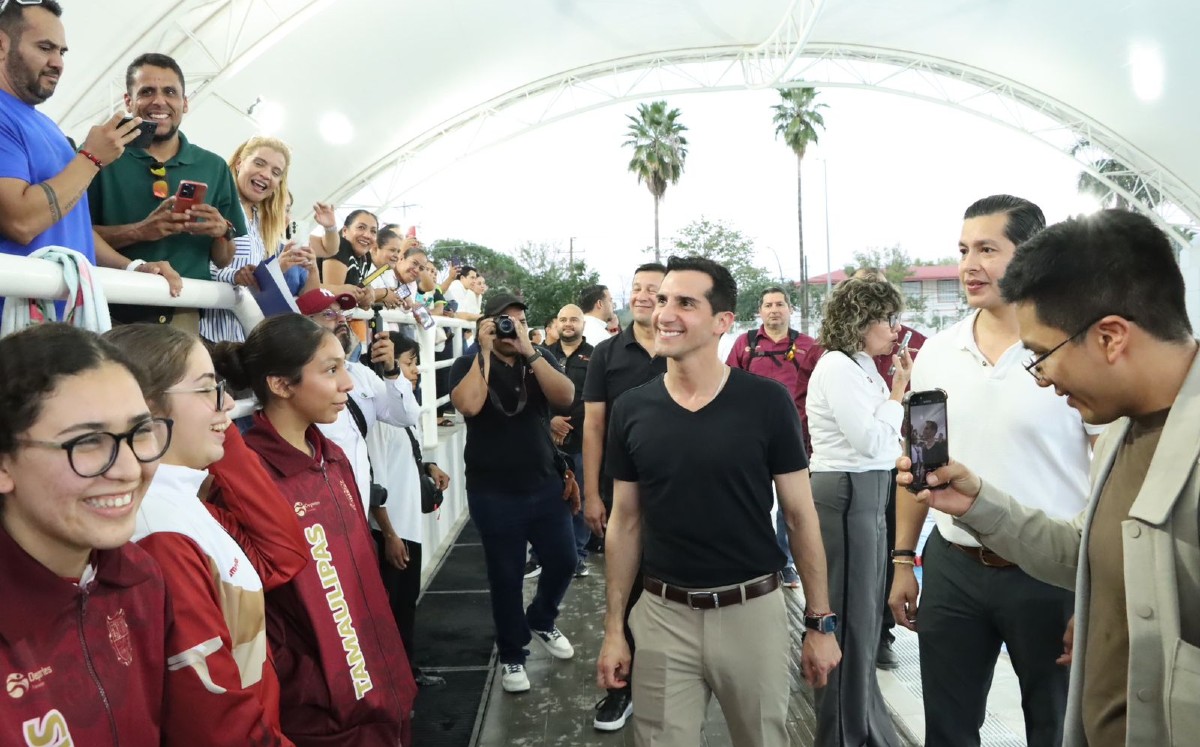 Rommel Pacheco con la comunidad deportiva de Tamaulipas. | Cortesía