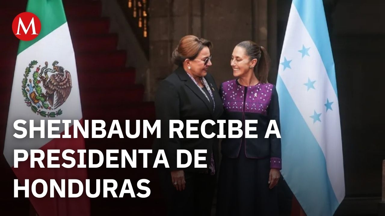 Sheinbaum se reúne con Xiomara Castro en Palacio Nacional