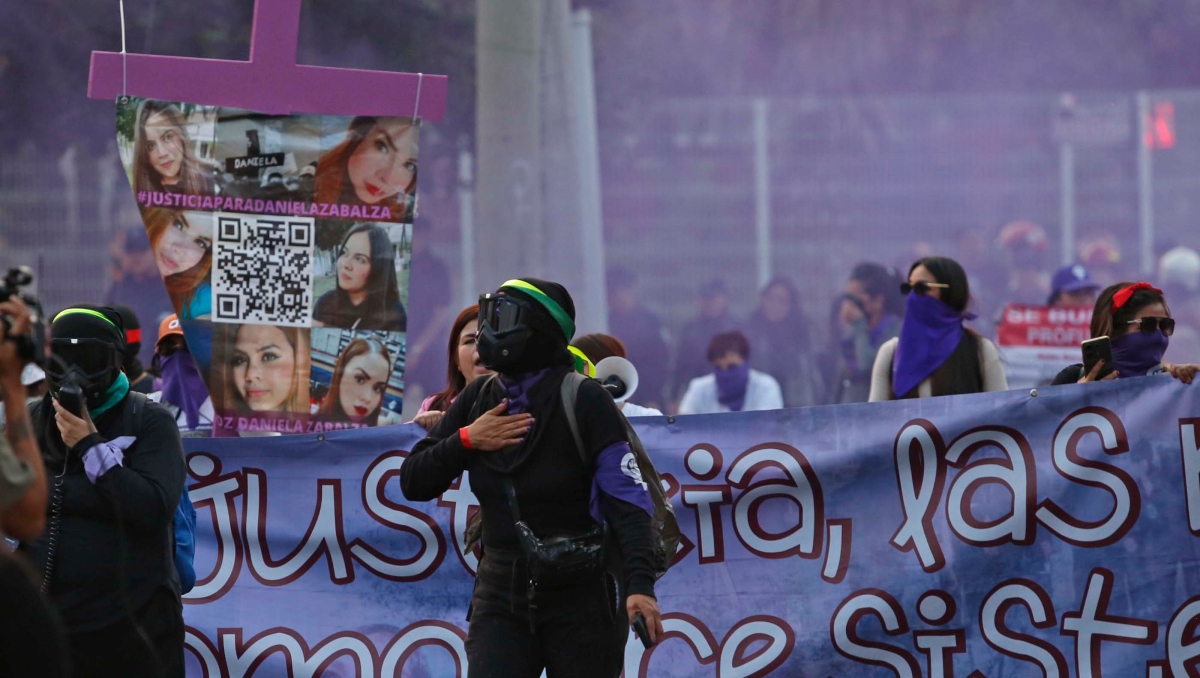 La voz de Diana resonó por las calles de Guadalajara, gracias a las feministas que salieron a exigir justicia (Foto: Fernando Carranza)
